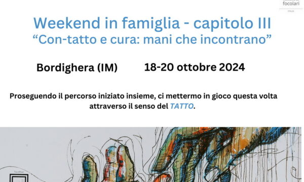 Weekend in famiglia – capitolo III – a Bordighera dal 18 al 20 ottobre 2024